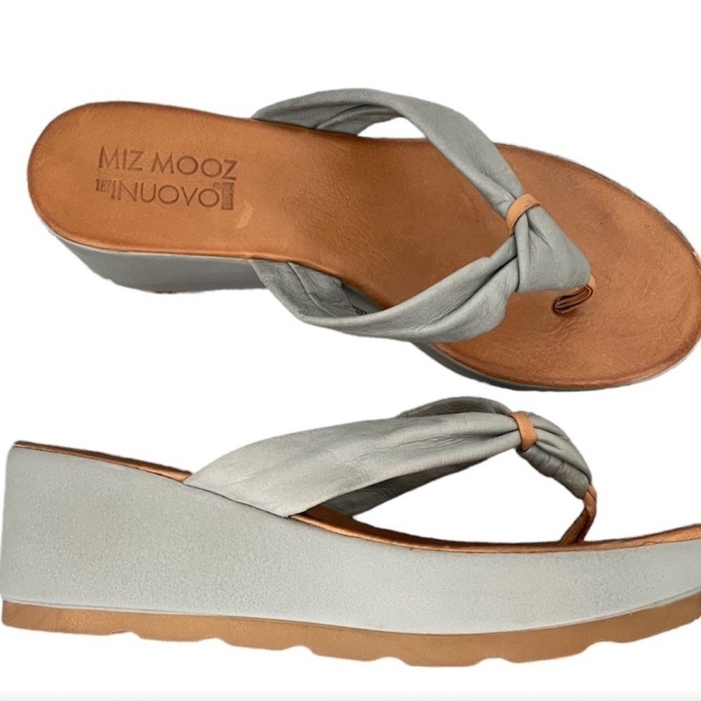 MIZ‎ MOOZ Inuovo Platform leather Wedge Sandals